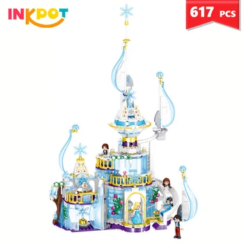 

617pcs Icesail Castle Block Model Building Blocks Figures Educational House Toy Bricks for kids