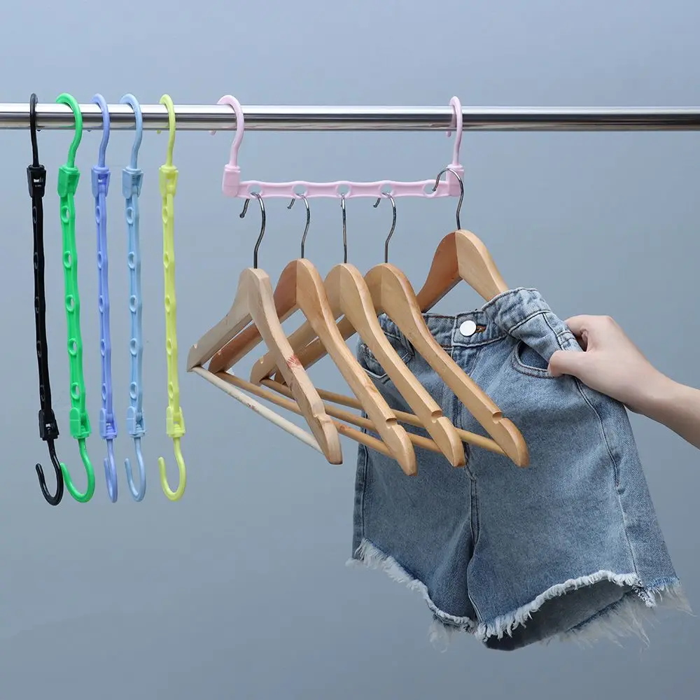 New Folding Multi-function Magic Hanger Closet Organizer 5-Hole Clothes Hanger Space Saving 4