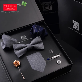 

Light Extravagant Tie Man's Formal Bow Tie Gift Box Suit Valentine's Day Present for Husband's Birthday Wedding and Groom's Tie