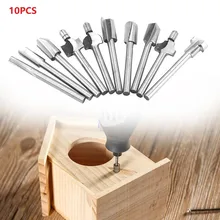 Mèches de toupie HSS, coupe bois, fraisage adapté à l'outil rotatif, mèches de toupie de menuiserie à tige de 3.15mm pour outils rotatifs, bricolage, 10 pièces/lot
