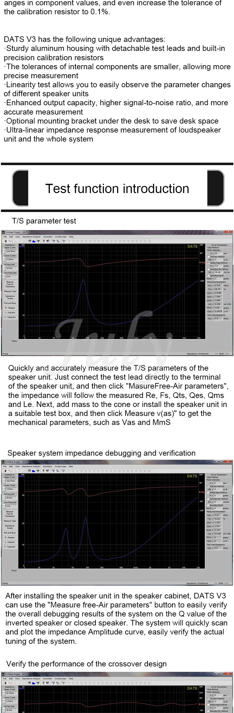 Dayton DATS V3 Loudspeaker audio testing system audio testing analyzer controlle