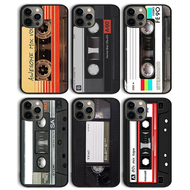 Funda de teléfono con cinta de Cassette antigua Retro Vintage para iPhone  15 SE2020 14 13 11 12 Pro Max mini XS XR X 8 Plus 7 6S Shell Coque -  AliExpress