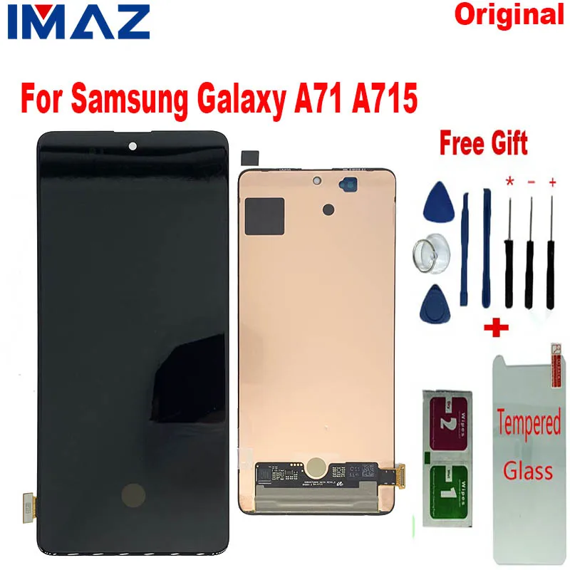 IMAZ оригинальный 6 7 &quotЖК дисплей для Samsung Galaxy A71 A715 A715F A715FN ЖК кодирующий