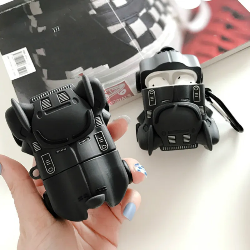 3D чехол для Airpods 1 2 3 аксессуары Bluetooth наушников Pro защитный силиконовый с брелком