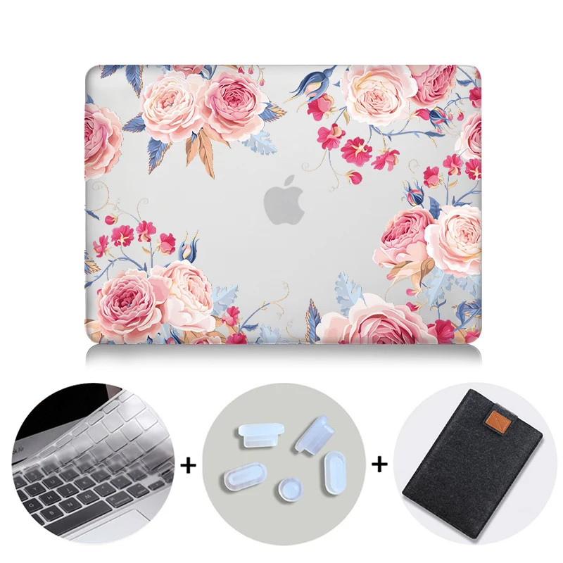 MB11 МТТ Акварель Цветы Crystal Case для Macbook Air 13 дюймов retina A1932 для apple macbook pro 13 15 Touch Bar A1989 A1990 - Цвет: MB11