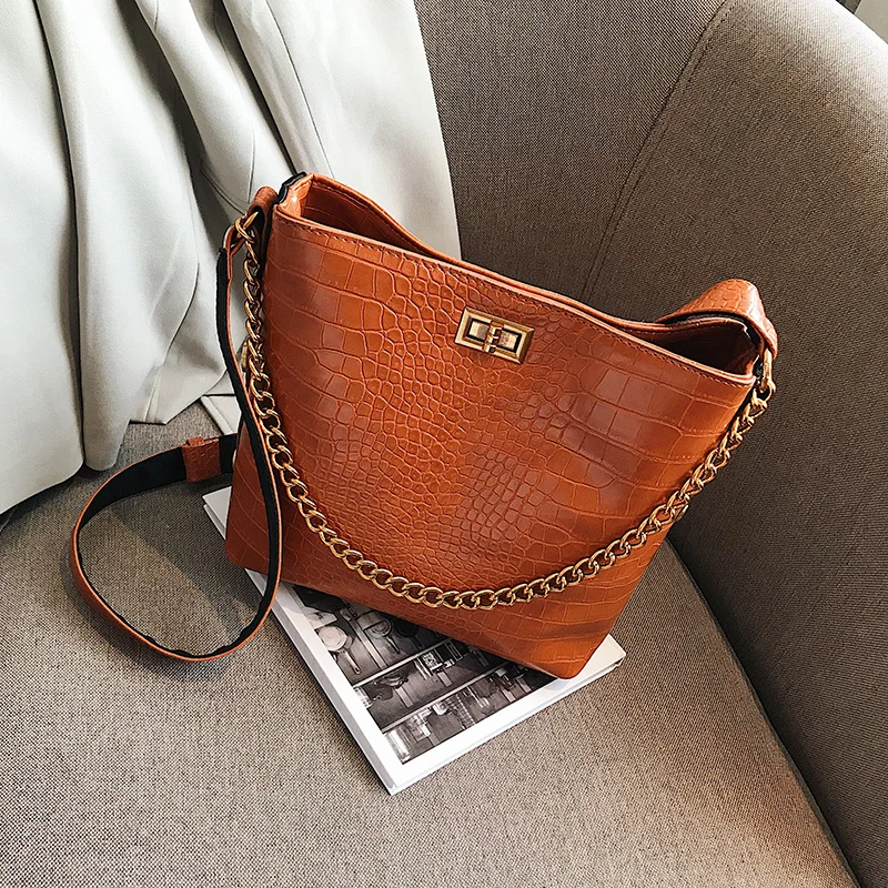 Gykaeo Роскошные Сумки женские Сумки Дизайнерская маленькая винтажная корзина сумка на плечо женская уличная ретро цепь сумка-мессенджер