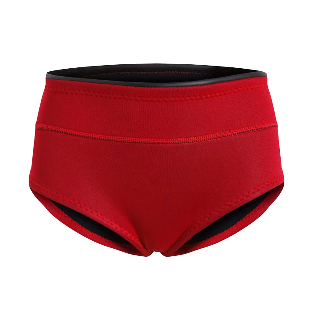 Red L 1.5mm Brief U 1,5 мм гидрокостюм для дайвинга, гидрокостюм, брюки, купальник, бикини, короткие шорты, шорты для женщин, для плавания, плавания, подводного плавания - Цвет: Red L 1.5mm Brief U