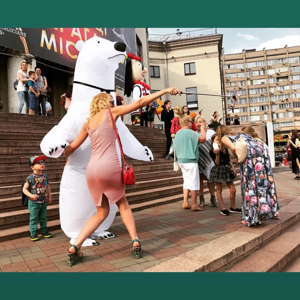 Надувной белый медведь, карнавальные костюмы для косплея, карнавальные костюмы животных, вечерние костюмы для фестиваля, церемония открытия магазина, надувные куклы