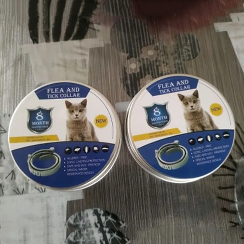 Для домашних животных кота собаки ошейник для собак анти блохи от клещей, комаров Открытый регулируемый ошейник Аксессуары для кошек 8 месяцев длительную защиту