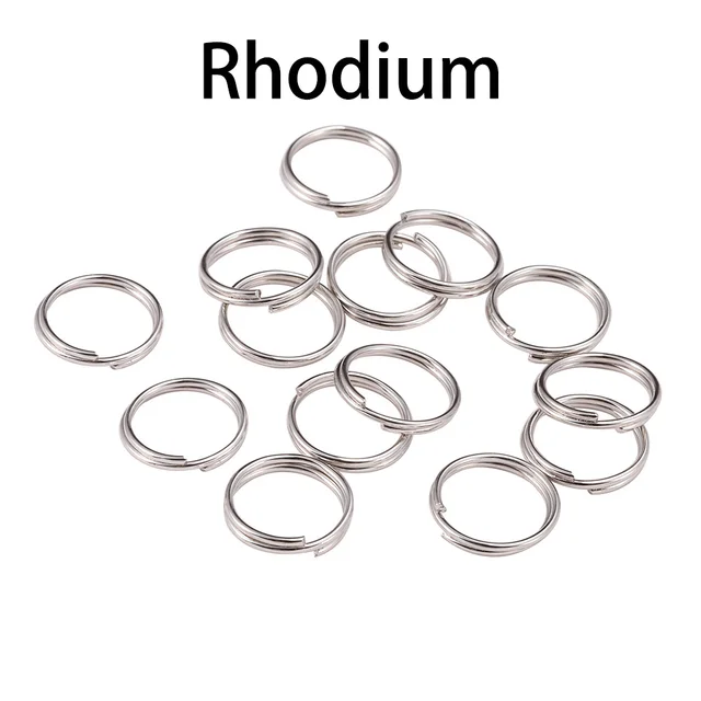 50-200pcs/bag 4 5 6 8 10 12 mm Open Jump Rings Double Loops Split Rings Connectors For Diy Jewelry Making Findings Accessories Rhodium