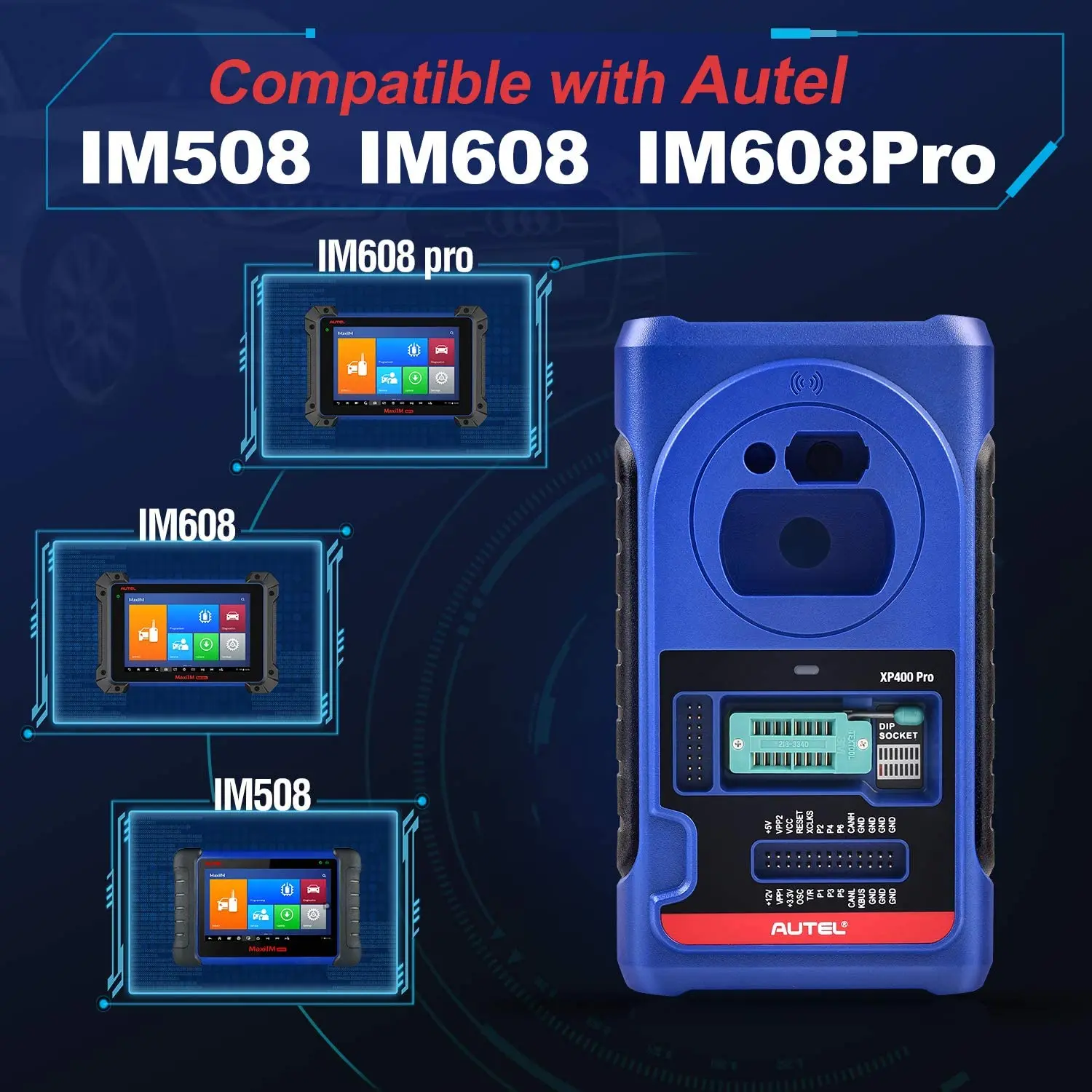 مبرمجة المفاتيح XP400 PRO متوافقة مع IM608 و IM508 جهاز برمجة مفاتيح السيارات XP400 PRO