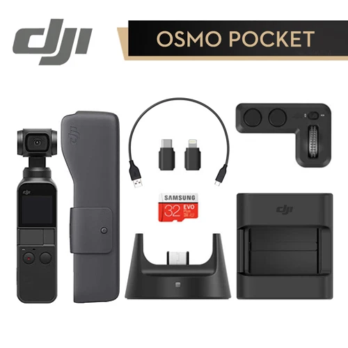 Osmo Pocket kit DJI Osmo карман 3-осевая стабилизированная ручной Камера с 4K 60fps видео Механическая стабилизация интеллигентая(ый) съемки - Цвет: Osmo Pocket kit