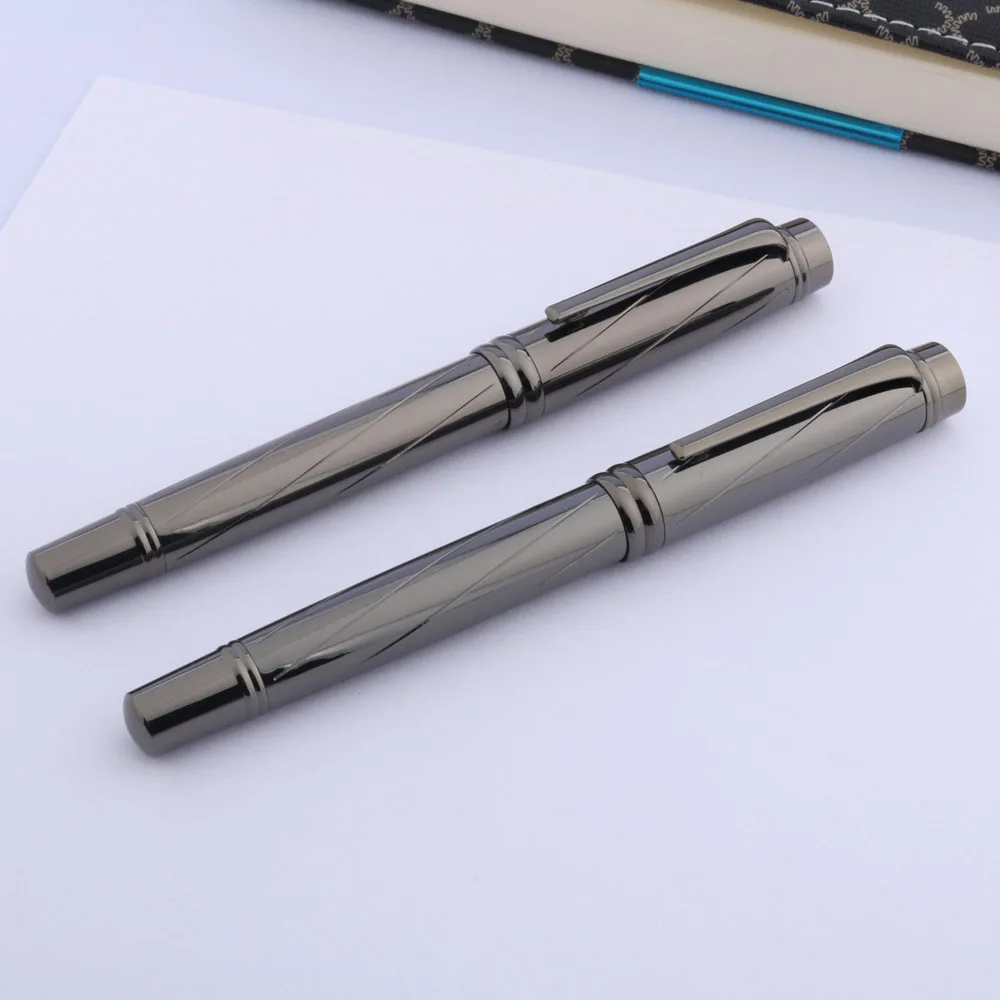 luxury High quality metal 872 Gun gray Gun black Rollerball Pen metal elegante signature switzerland ink pens new