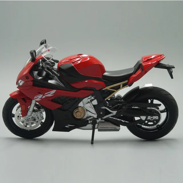 1:12 Diecast Motorcycle Model Toy S1000RR Replica With Sound & Light 5