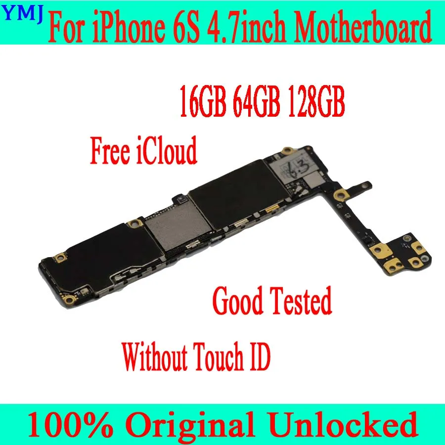100% оригинальная разблокированная материнская плата для iPhone 6 S с/без Touch ID сканер