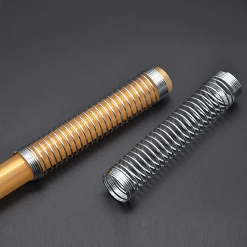 

110mm Shisha Silicone Hose Spring For Hookah /Water Pipe/Sheesha/Narguile Accessories Silver Spring