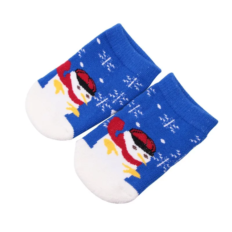 Baby Boys Girls Thickening Cotton Heart Print Cartoon Anti-slip Floor Socks Hot Newborn Winter Autumn Warm Soft Clothes Socks