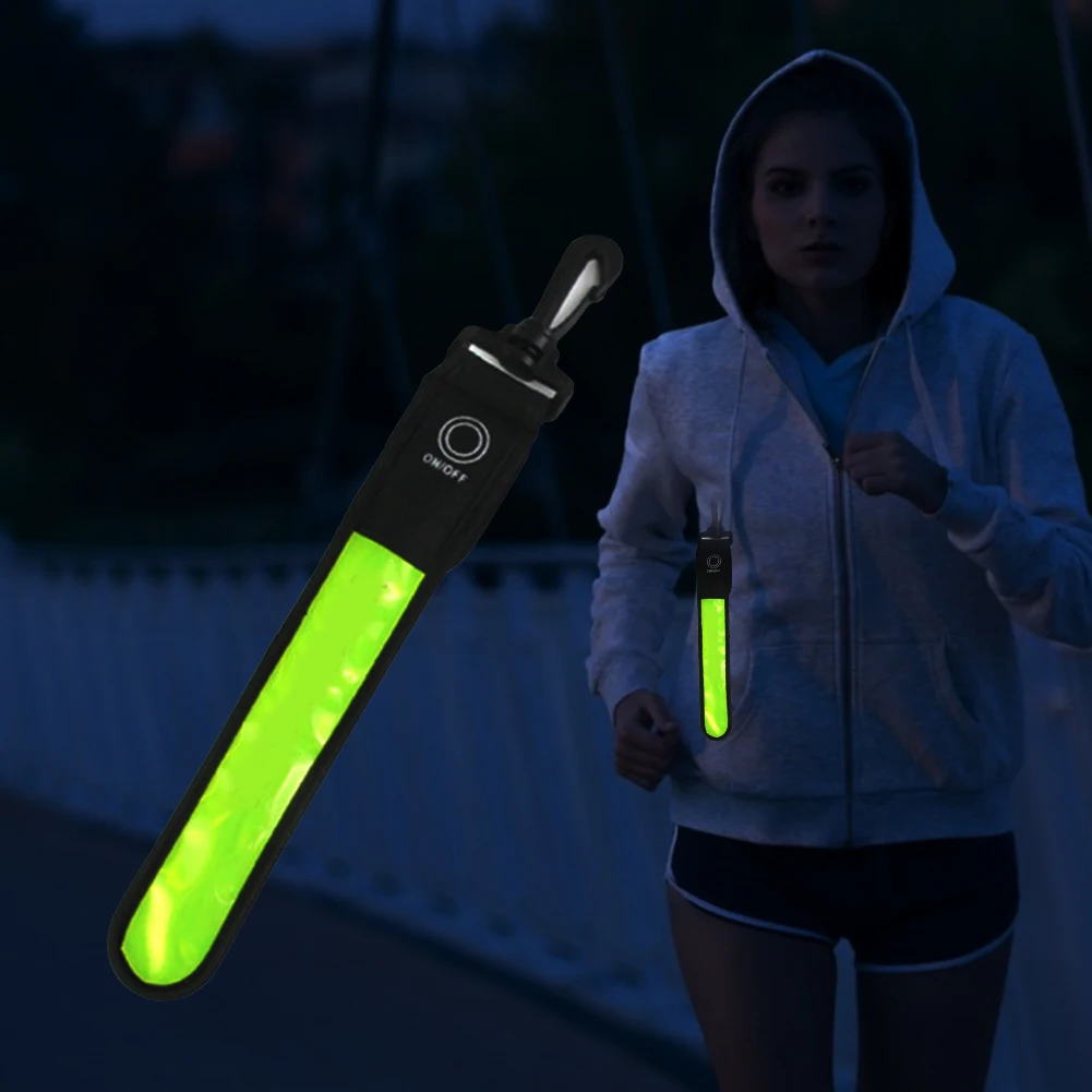 Bag LED Reflective Strap Safety Light Pendant For Outdoor Sports Riding Night Running Mountaineering 2