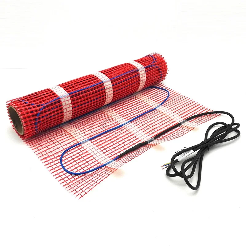 0 5 ~ 15m2 150w/m2 Электрический пол нагревательный коврик 220V инфракрасный двухъядерный