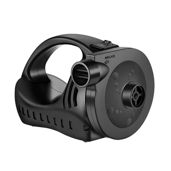 

Electric Air Pump, Can Be Stored As an Air Pump, Suitable for Inflatable Trampoline Boat Toy Air Mattress Cushion US Plug