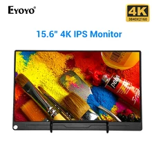 Eyoyo EM15L 15," портативный игровой монитор 4K HDR 3840X2160 ips ЖК-экран HDMI usb type C для ПК ноутбука телефона PS4 переключатель xbox