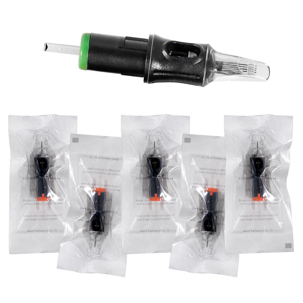 Tattoo Cartridge Needle RL/M1/RM/RS Disposable Sterilized Semi-Permanent Eyebrow Lip Makeup Needles For Tattoo Machine Pen Gun