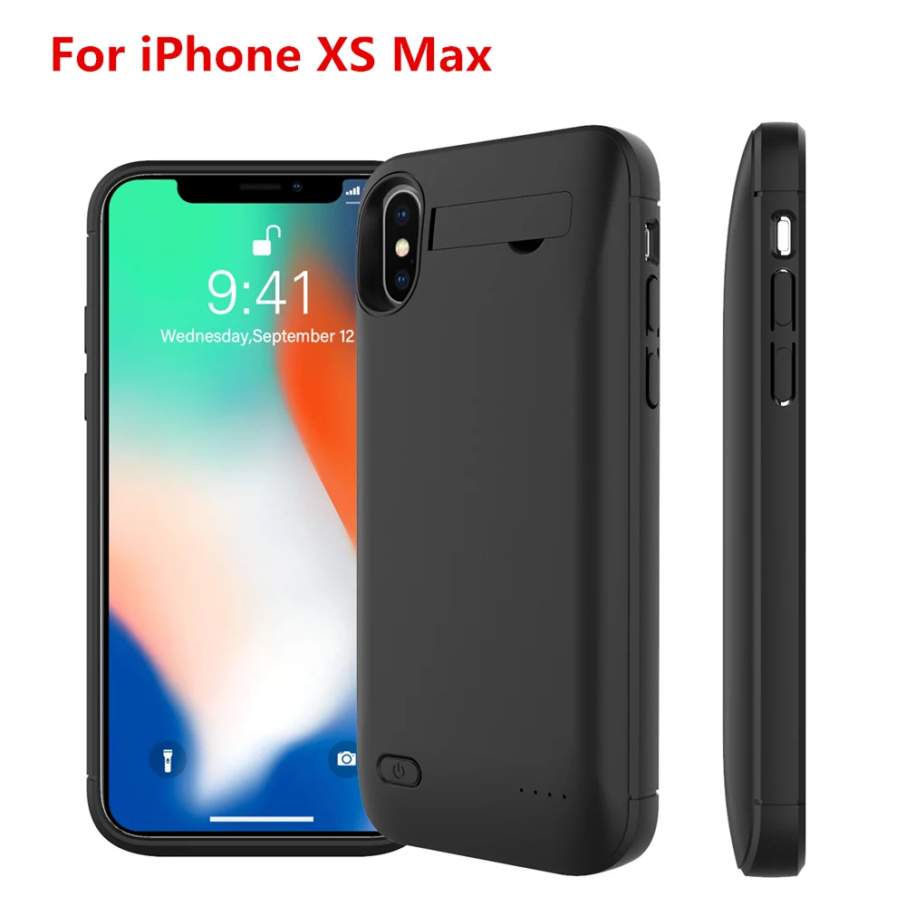 iPhone XS Max Для iPhone 11 11 Pro 11 Pro Max 5 5S SE 5SE 6 6s 7 8 Plus Xr X Xs Max чехол для зарядного устройства 4000 мАч Внешний Аккумулятор Чехол для аккумулятора Funda - Цвет: iPhone XS Max