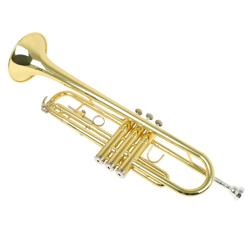 Top Quality Trumpet Bb B Flat Durable Brass Trumpet with a Mouthpiece