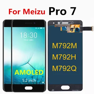 ЖК-дисплей AMOLED 5,2 дюйма для Meizu Pro 7 с сенсорным экраном и дигитайзером для Meizu Pro7 LCD M792M M792H M792Q, экран в сборе