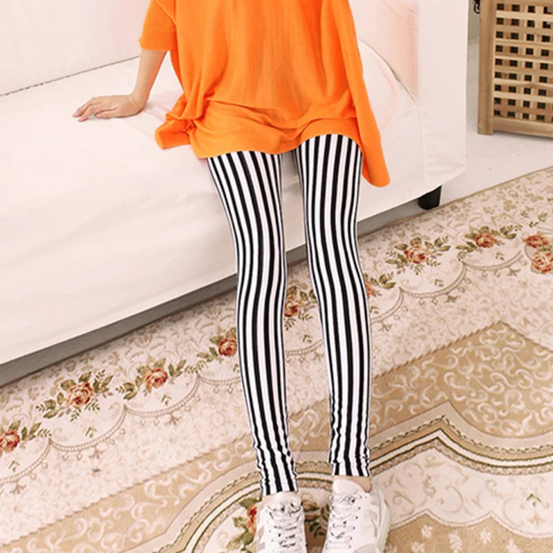 grey leggings YSDNCHI Striped Printing Pants Fitness Legging Elastic High Waist Polyester Women Stretchy Workout Leggins leggings with pockets