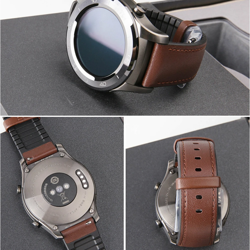22 мм кожаный ремешок для Xiaomi Huami Amazfit Straro 2 Pace Смарт-часы для samsung gear S3/GTR 42 мм/Galaxy watch 46 мм ремешки