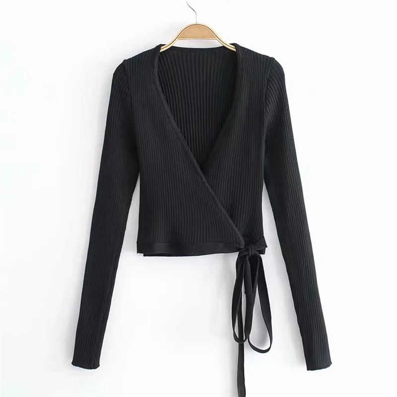 Сексуальный женский вязаный галстук-бабочка Крест свитер Slim Fit осень зима женские джемперы длинный рукав сплошной повседневный комбинезон кардиганы