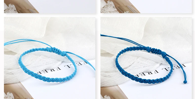 Adjustable Wax Thread Braided Bracelet for Women Men Handmade Colorful Tibetan Buddha Lucky Bracelets & Bangles Bohemian Jewelry