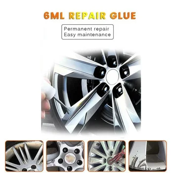 

Alloy Wheel Repair Kit 5 Minutes Universal Silver Paint Repair Tool Car Rim Dent Scratch Car Wheel Repair Kit