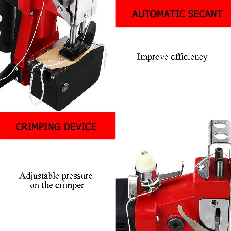 Электрическая портативная швейная машина, тканая сумка, экспресс-промышленная машина для герметизации, ручная швейная машина