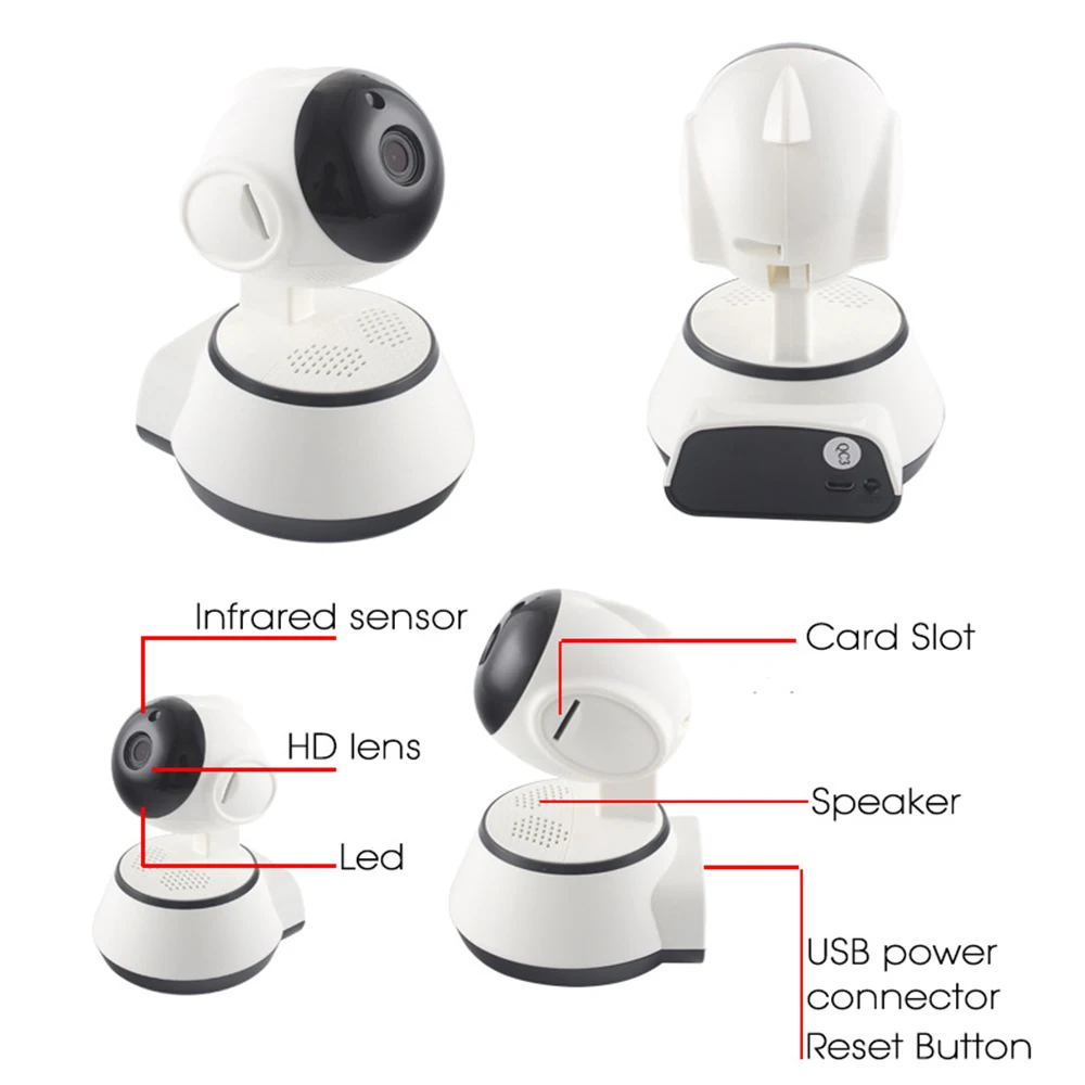 HD 720P Мини ip-камера Wifi камера беспроводная P2P камера видеонаблюдения ночного видения ИК монитор поддержка 64G