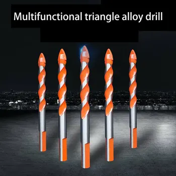 

Drill Bit Triangle Shank Drill Multifunctional Ceramic Glass Hole Wall Cobalt Twist Spiral Bit Tile Concrete Drill Bit Tool