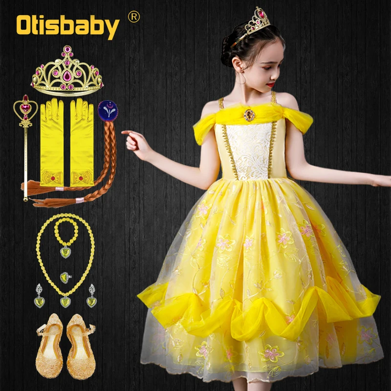 Summer Fancy Girls Disguise Sleeping Beauty Princess Dress