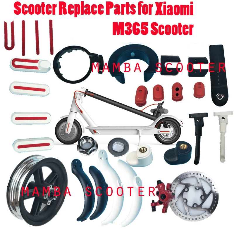 Electric Scooter Parts for Xiaomi M365 MI Fender Kickstand Light Dashboard Mainboard Disc Brakes for Xiaomi M365 Pro Repair Part