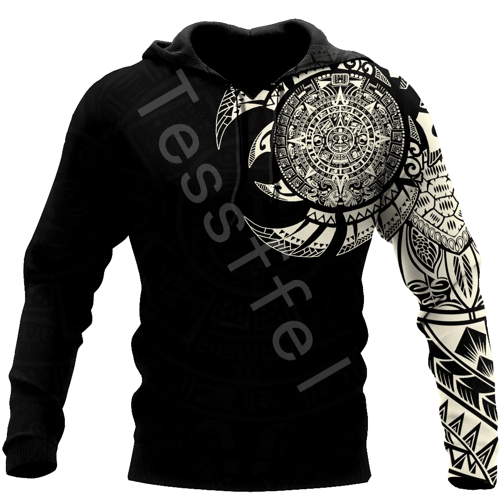

Tessffel Aztec Mayan 3D Printed 2021 New Fashion Men Hooded Sweatshirt Zipper Hoodies Casual Unisex Pullover Apparel Style-A09