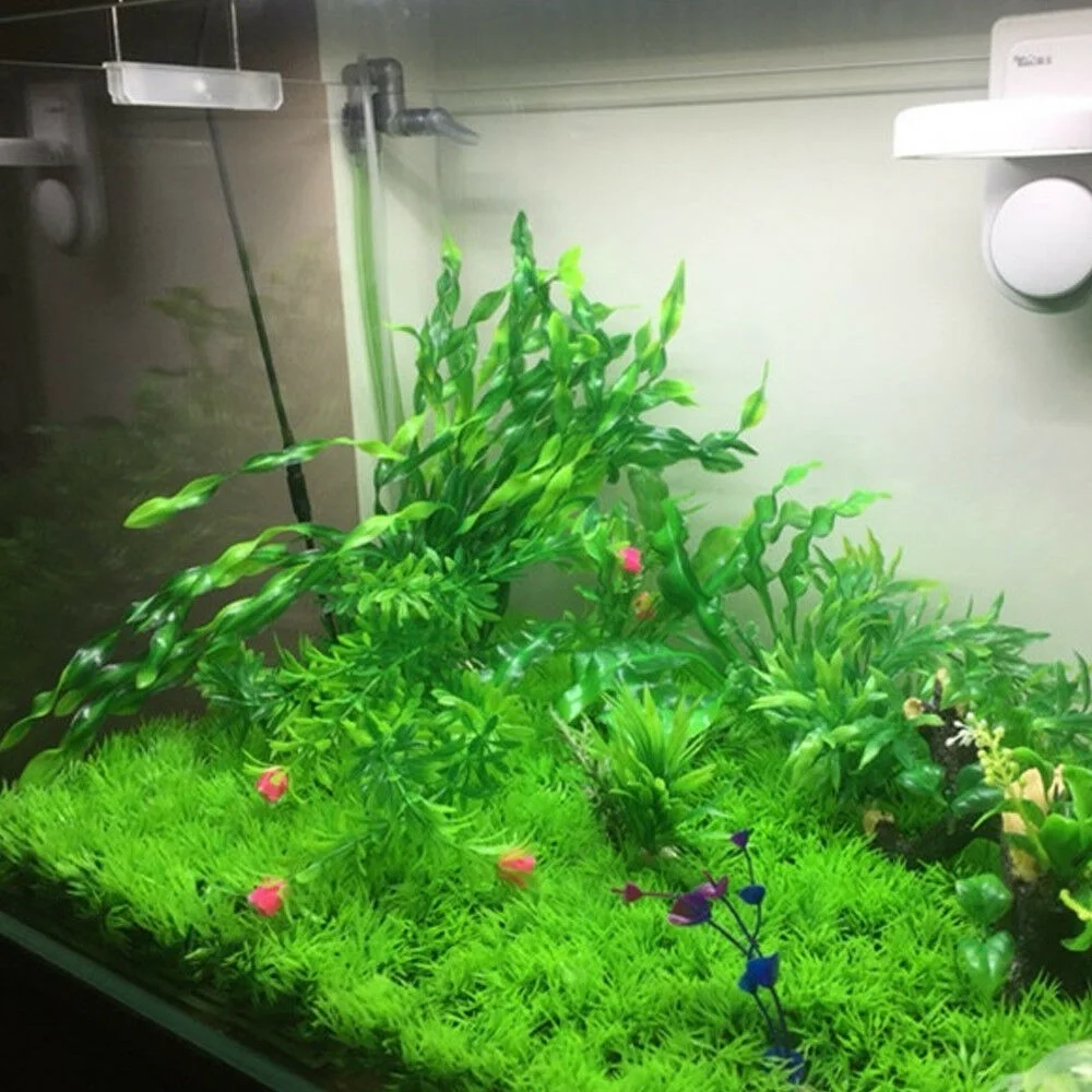 Artificial Aquarium Plants Home Water Grass Lawn Weeds Aquarium Ornament Aquatic Simulation for Fish Tank Decoration