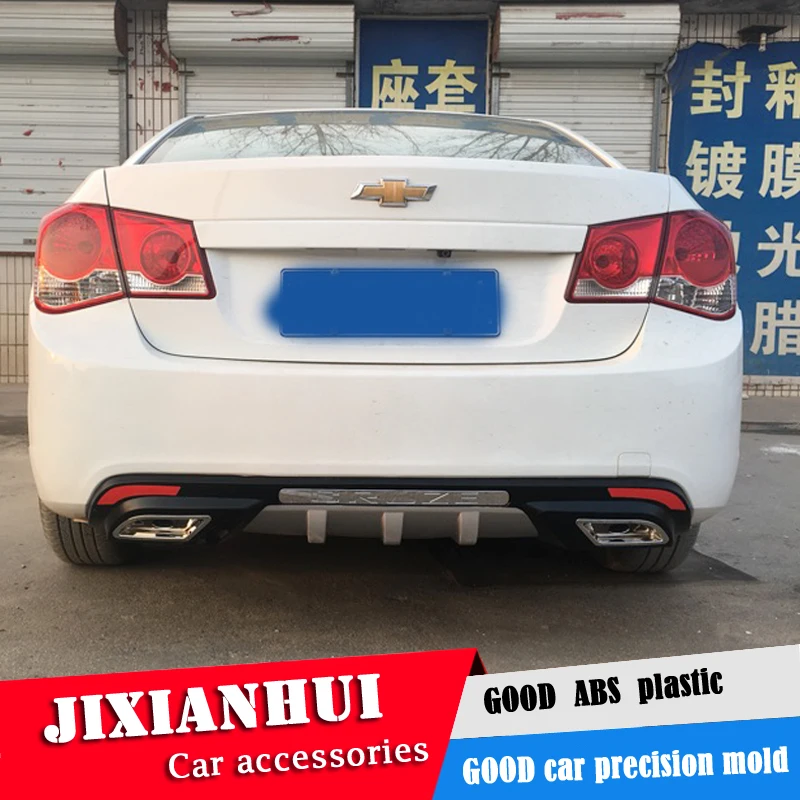Для Cruze Body kit спойлер 2009 2014 для Chevrolet ABS задний бампер диффузор защитные