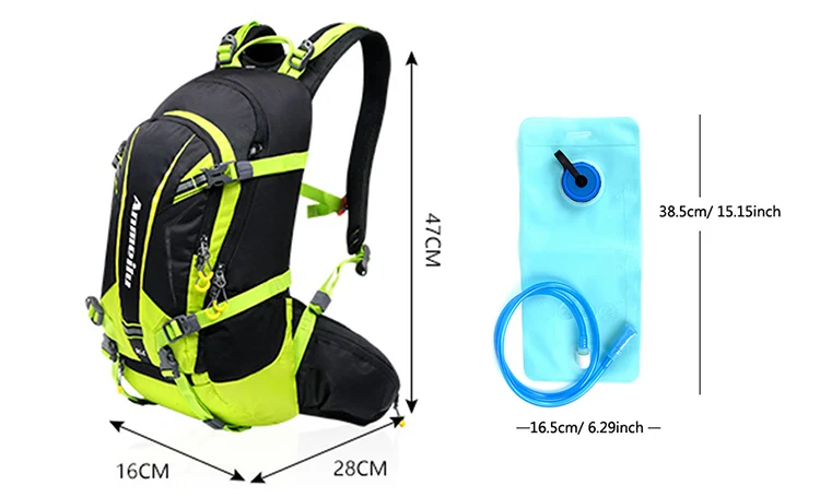 20L водонепроницаемый велосипедный рюкзак, MTB велосипедные сумки, дорожный велосипед гидратации рюкзак, непромокаемая уличная, сумка для походов с дождевой крышкой