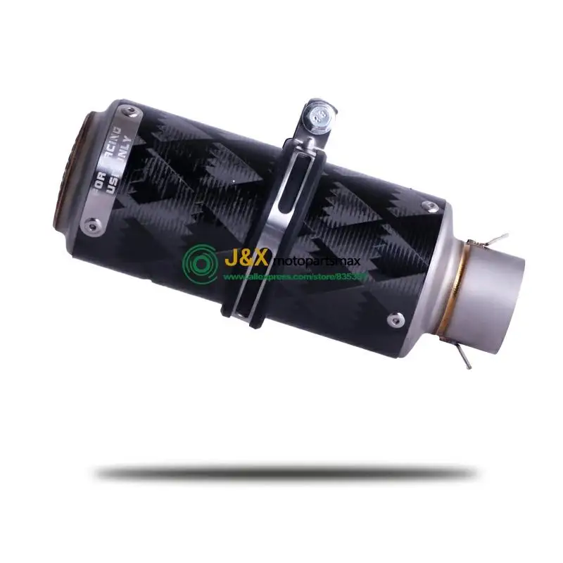 Мотоцикл AR углеродное волокно выхлопа изгиб средней звеньевой трубы без