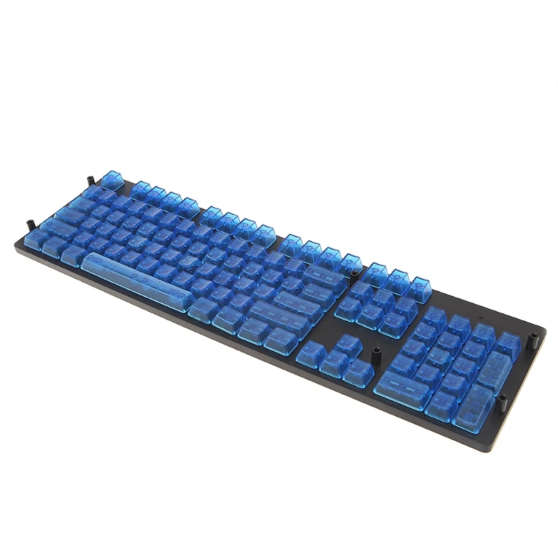 Прозрачные пустые колпачки для OEM MX игровая клавиатура с 104 клавишами из