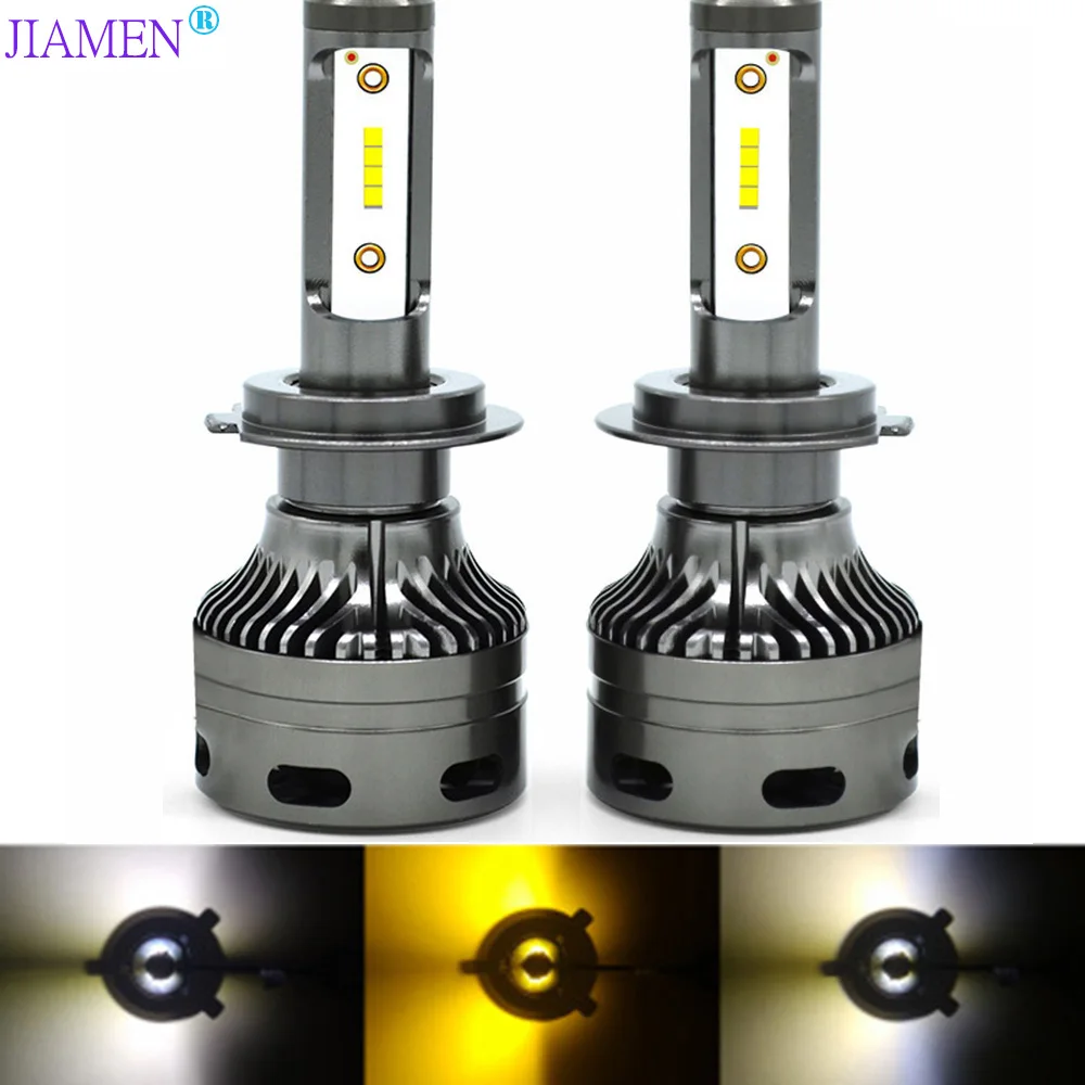

JIAMEN 3000K H7 LED H1 H11 H8 HB4 D2 H3 HB3 Auto F35B Car Headlight Bulbs 72W 10000LM Car Styling 4300K 6000K led automotivo