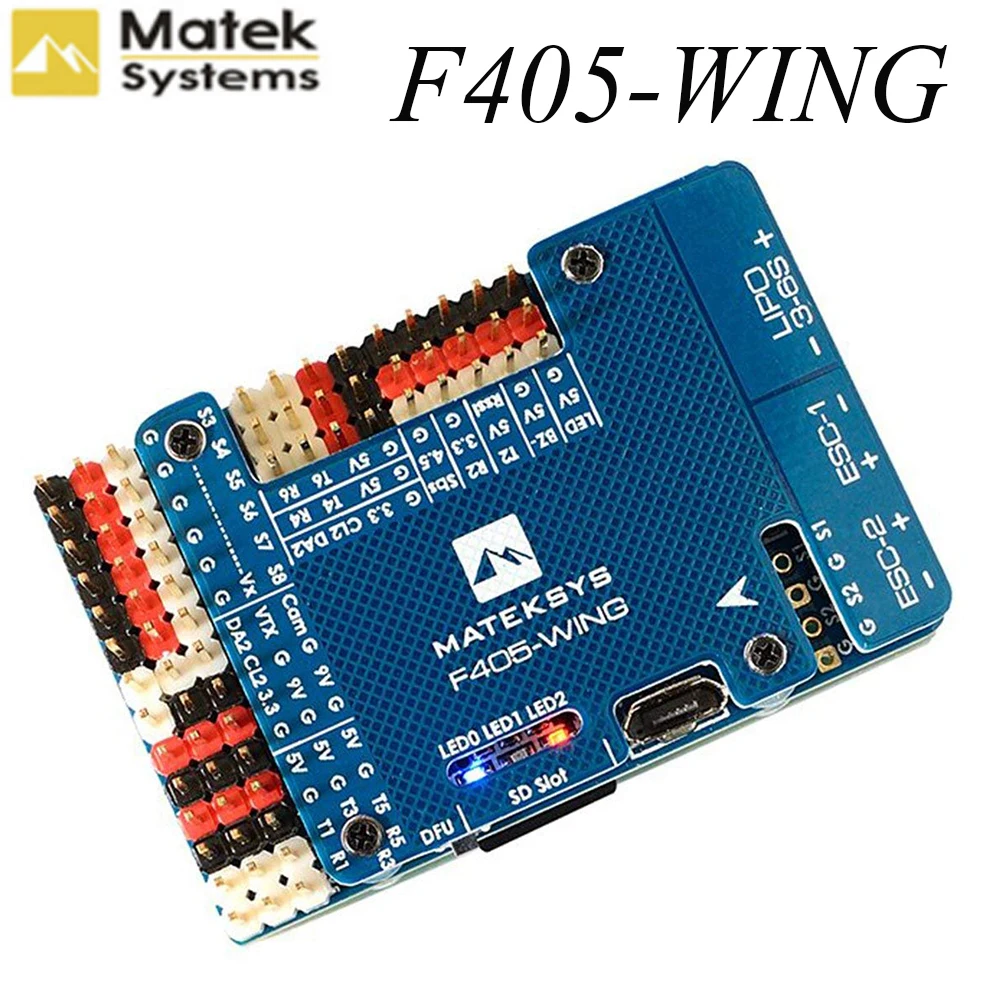 Устройство управления полетом Matek MatekSys F405-WING STM32F405 с INAVOSD MPU6000 BMP280/Поддержка