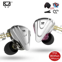 Kz zsx 5ba + 1dd 12 unidade terminal híbrido metal in-ear fones de ouvido de alta fidelidade fone de ouvido música esporte para zs10 pro zax asx edx z1 s2