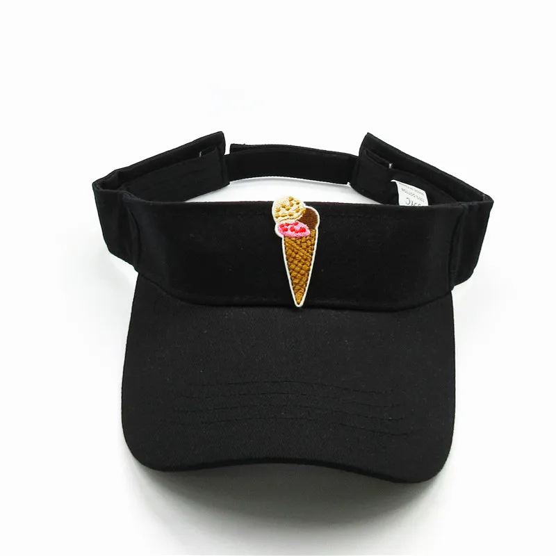 2024 Cotton Cartoon Ice Cream Embroidery Visors Baseball Cap Adjustable Snapback Cap for Men and Women 110 3