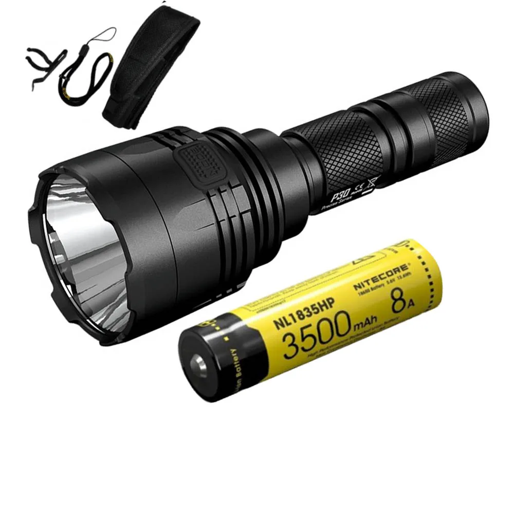 NITECORE P30 вспышка светильник CREE XP-L HI V3 светодиодный макс. 1000 лм 8 режимов работы луч distane 618 м светодиодный фонарь наружный спасательный светильник